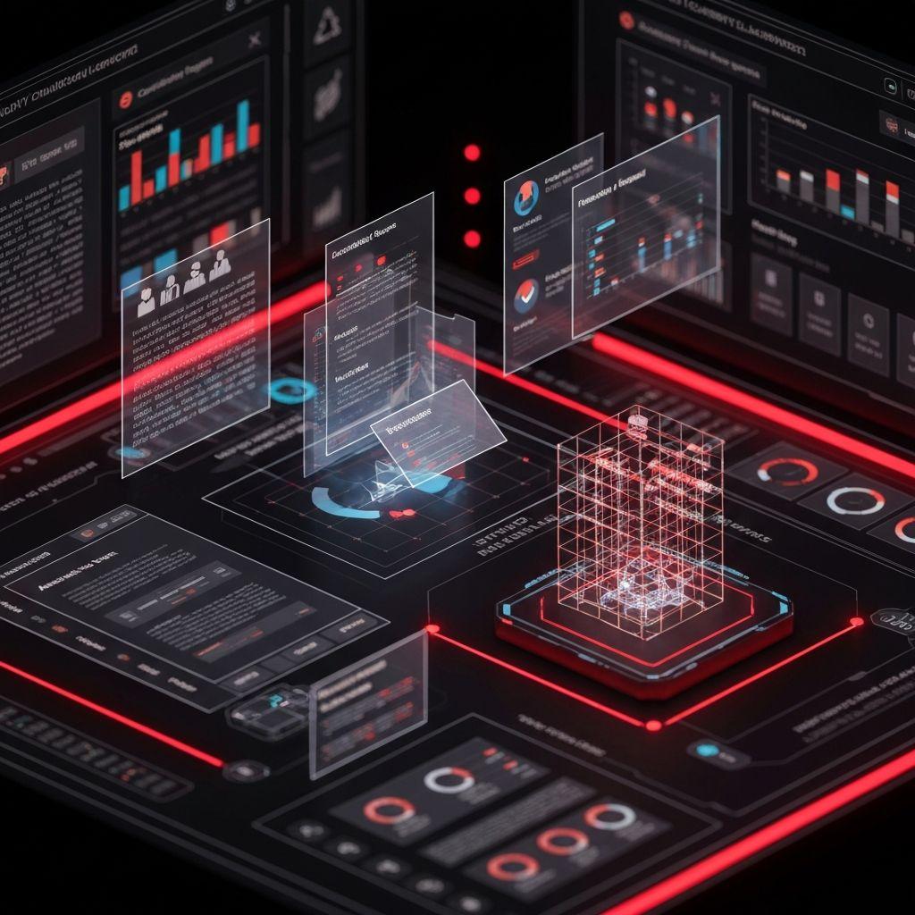 Industrial AI reporting dashboard supporting compliance documentation and operational follow-up
