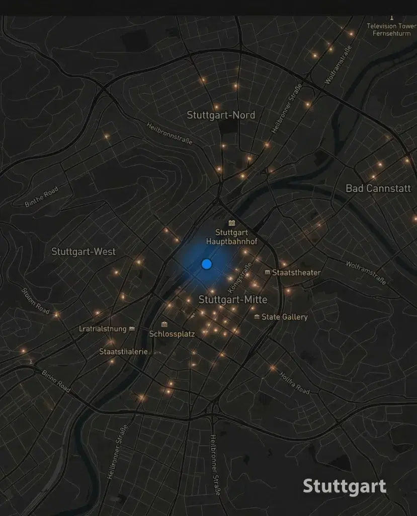 Stuttgart office location map for Luminvera engineering partnerships