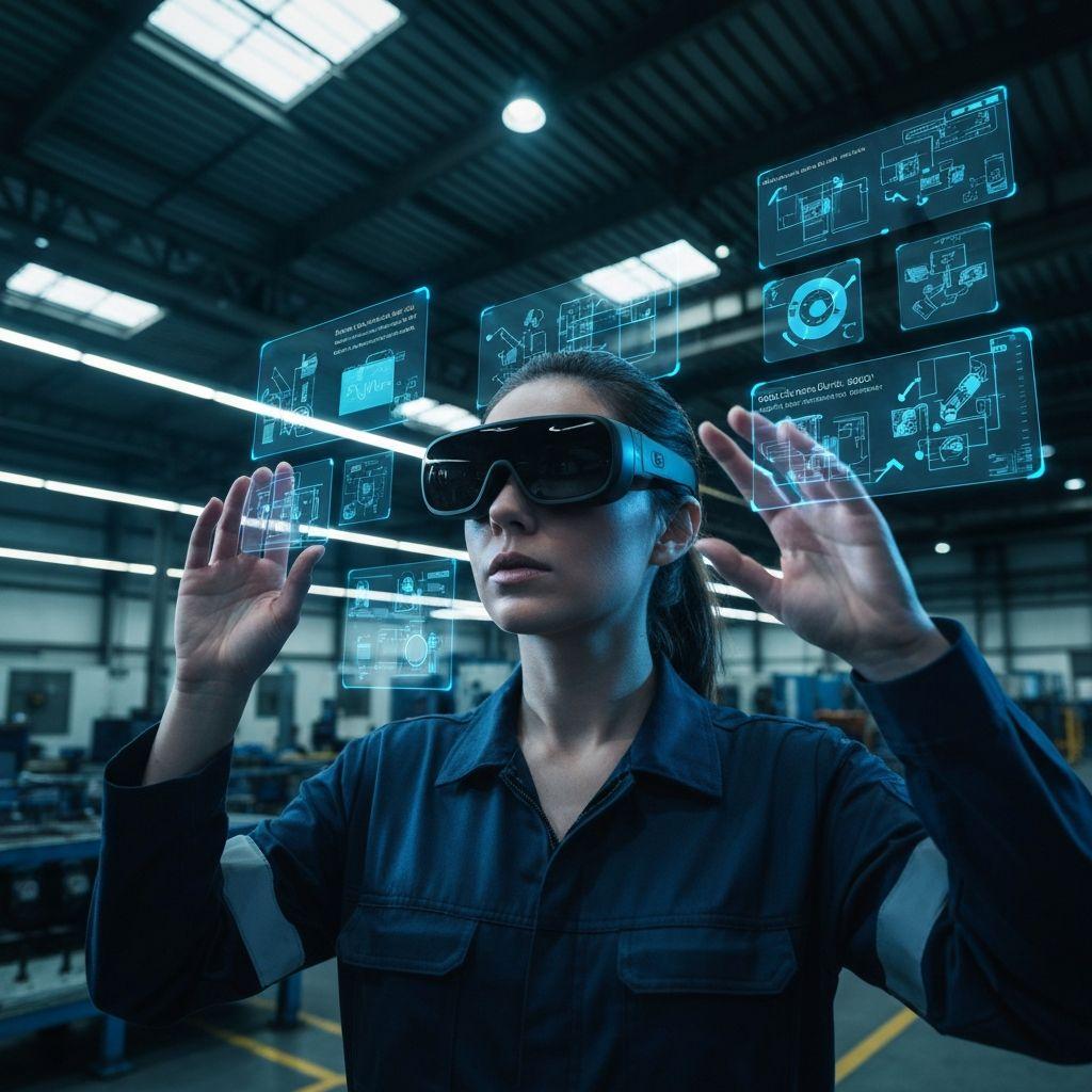 Luminvera team working in industrial augmented reality