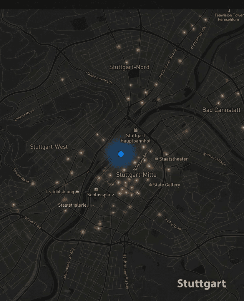 Stuttgart office location map for Luminvera engineering partnerships