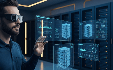 Data center operations enhanced with AI and XR